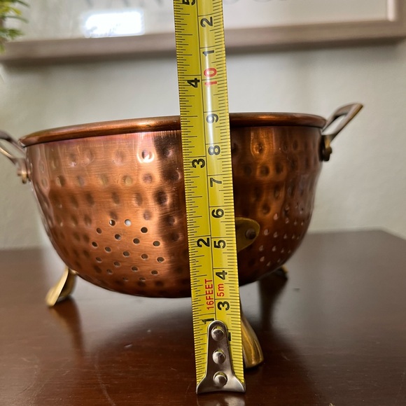Vintage style copper colander - Picture 5 of 7